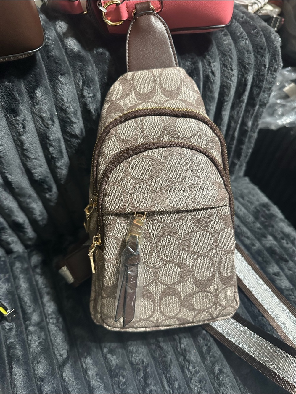 Brown Concealed Sling Bag Crossbody